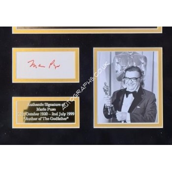 Mario Puzo Godfather signed genuine authentic autograph signature. COA UACC Mario Puzo Godfather signed genuine authentic autograph signature. COA UACC
