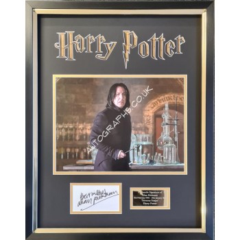 Alan Rickman Harry Potter signed genuine authentic autograph. COA UACC