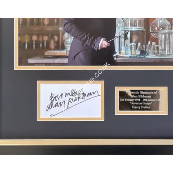 Alan Rickman Harry Potter signed genuine authentic autograph. COA UACC Alan Rickman Harry Potter signed genuine authentic autograph. COA UACC