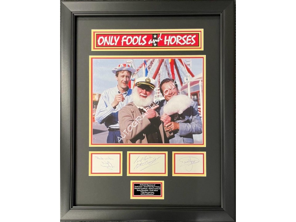 David Jason Buster Merryfield Lyndhurst signed genuine authentic autograph. COA UACC