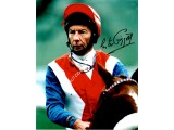 Lester Piggot signed genuine signature autograph photo. COA UACC Lester Piggot signed genuine signature autograph photo. COA UACC