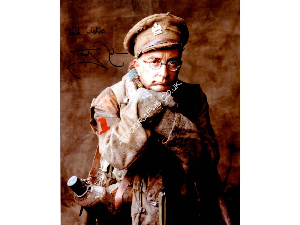 Tony Robinson Blackadder authentic signed genuine signature photo. COA UACC