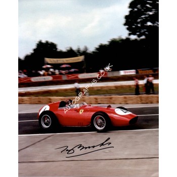 Tony Brooks Ferrari F1 genuine authentic signed photo. COA UACC