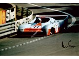Derek Bell LeMans Porsche genuine authentic signed photo. COA UACC