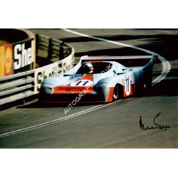 Derek Bell LeMans Porsche genuine authentic signed photo. COA UACC