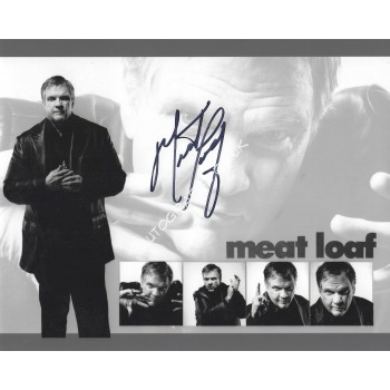 MEAT LOAF SIGNED 8x10 PHOTO  1  Bat Out Of hell. COA UACC