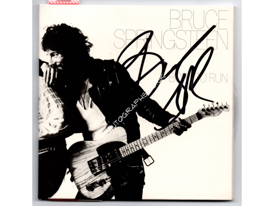 Bruce Springsteen Born To Run genuine authentic signed signature CD. COA UACC Bruce Springsteen Born To Run genuine authentic signed signature CD. COA UACC