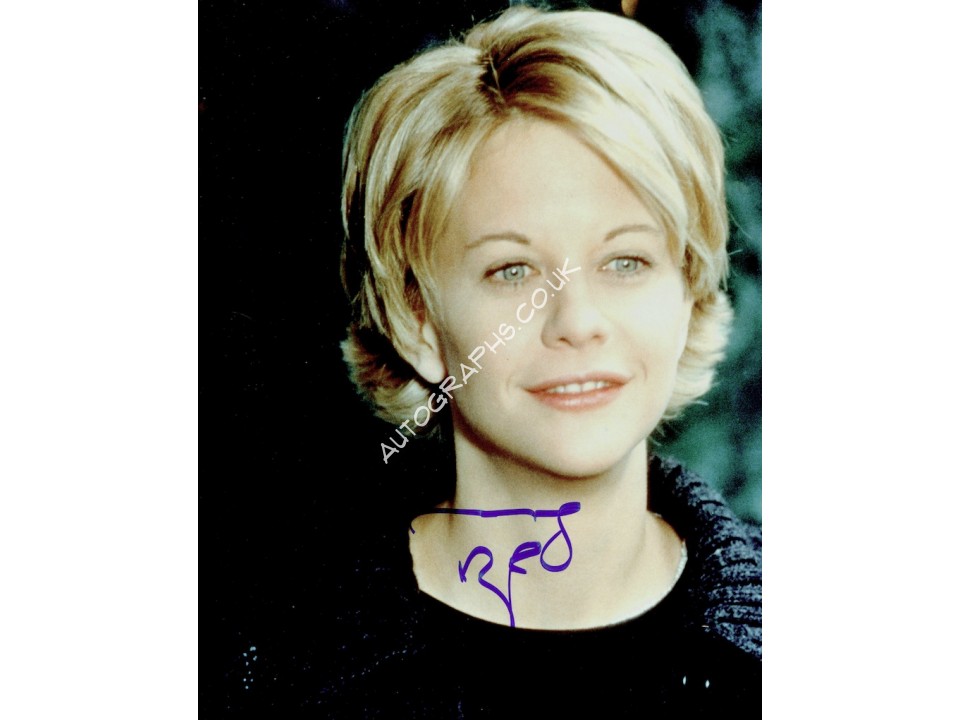Meg Ryan signed authentic genuine signature. COA UACC Meg Ryan signed authentic genuine signature. COA UACC
