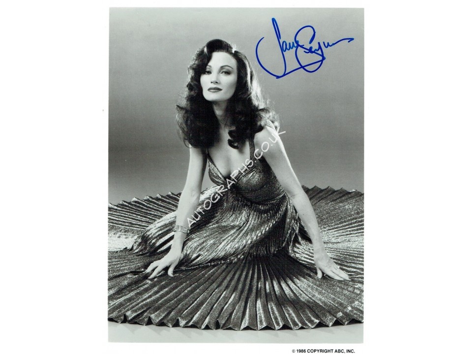 Jane Seymour original authentic genuine autograph signed photo. COA UACC