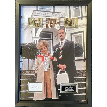 John Cleese Fawlty Towers genuine authentic autograph signed display. COA UACC
