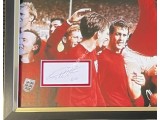 Geoff Hurst WC 1966 genuine authentic autograph signature display. COA UACC
