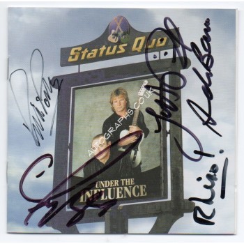 Status Quo Parfitt Rossi genuine authentic autograph signed CD. COA UACC