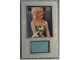Kathy Kirby music signed authentic signature autograph display. COA UACC