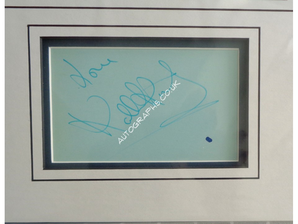Kathy Kirby music signed authentic signature autograph display. COA UACC
