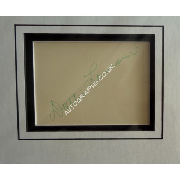 Dorothy Lamour signed authentic signature autograph display. COA UACC