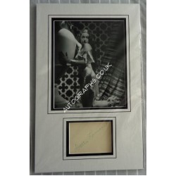 Rosalind Russell signed authentic signature autograph display. COA UACC