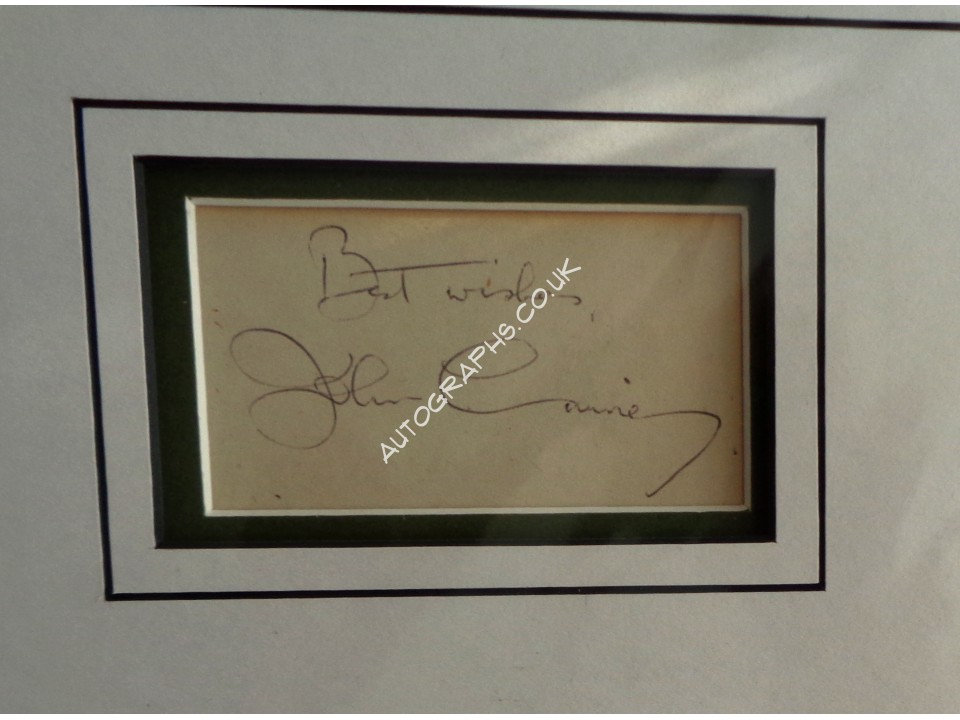 John Laurie Dads Army signed authentic signature autograph display. COA UACC John Laurie Dads Army signed authentic signature autograph display. COA UACC
