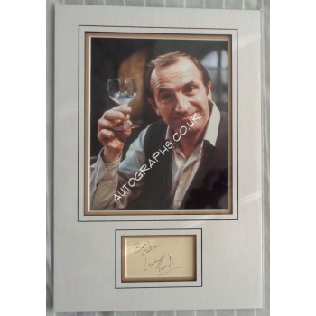 Leonard Rossiter Rigsby signed authentic signature autograph display. COA UACC