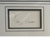 Suzy Parker Twilight Zone signed authentic signature autograph display. COA UACC