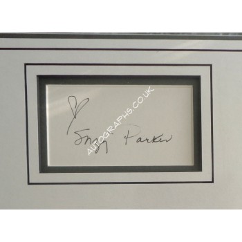 Suzy Parker Twilight Zone signed authentic signature autograph display. COA UACC Suzy Parker Twilight Zone signed authentic signature autograph display. COA UACC