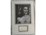 Suzy Parker Twilight Zone signed authentic signature autograph display. COA UACC