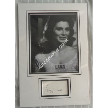 Suzy Parker Twilight Zone signed authentic signature autograph display. COA UACC