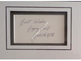 Jake La Motta Raging Bull signed authentic signature autograph display. COA UACC