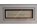 W Somerset Maugham signed authentic signature autograph display. COA UACC