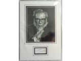 Isaac Asimov signed authentic signature autograph display. COA UACC