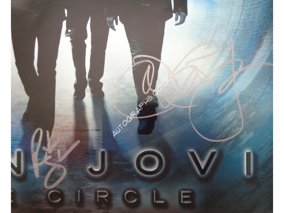 Jon Bon Jovi signed authentic signature autograph program. COA UACC