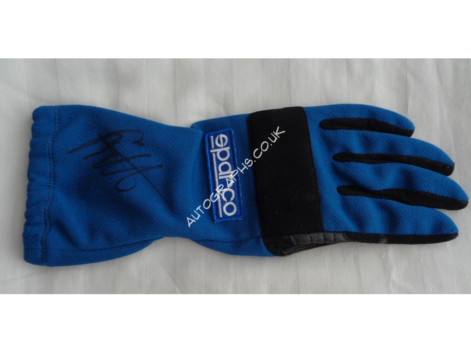 Sebastian Vettel F1 signed authentic signature autograph glove. COA UACC