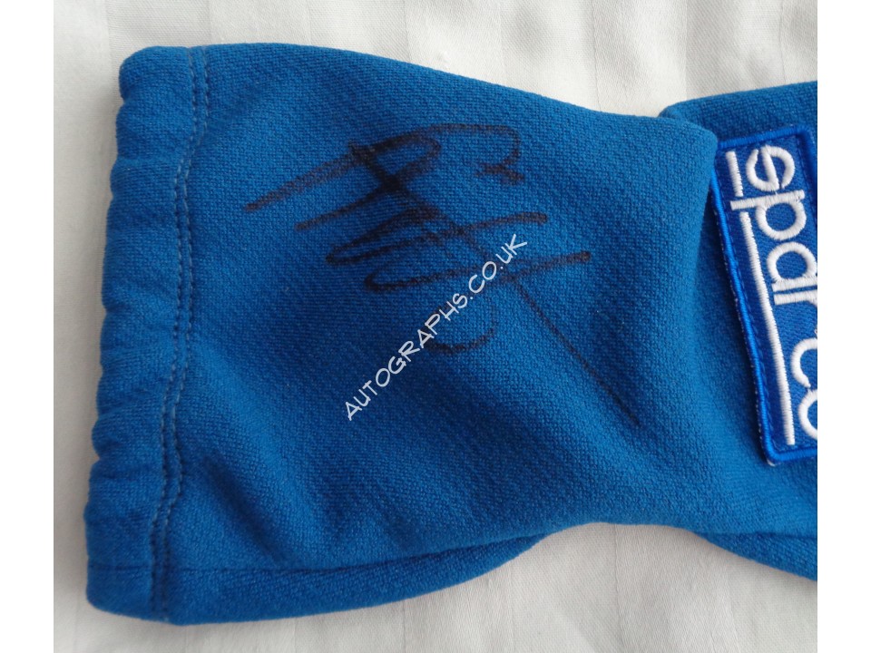 Sebastian Vettel F1 signed authentic signature autograph glove. COA UACC