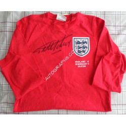 Geoff Hurst 1966 WC signed shirt signed authentic signature autograph. COA UACC