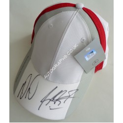 Michael Schumacher Ross Brawn Mercedes authentic genuine signed cap. COA UACC