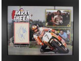 Barry Sheene genuine authentic autograph signature signed display. COA UACC Barry Sheene genuine authentic autograph signature signed display. COA UACC