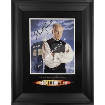 Derek Jacobi Doctor Who genuine autograph signature signed photo framed. COA UACC