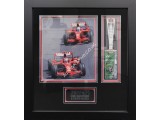 Kimi Raikkonen Massa F1 genuine autograph signature signed pass display. COA UACC