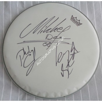 Motorhead Lemmy music authentic signed genuine signature autograph drum skin. COA UACC