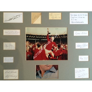 England 1966 World Cup Squad - Complete. Matted Compilation. COA UACC