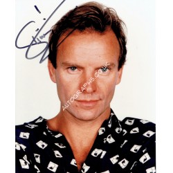 Sting original signed photograph. COA UACC