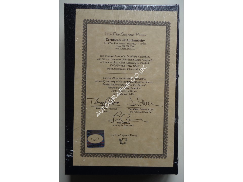 Buzz Aldrin Apollo 11 authentic genuine signed autograph Flat Signed Press book. COA UACC
