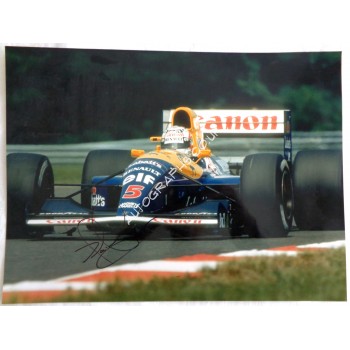 Nigel Mansell Williams F1 genuine signed authentic autograph photo 3. COA UACC