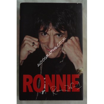 Ronnie Wood Stones Faces authentic genuine signed autograph book. COA UACC
