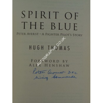 WW2 Peter Ayerst authentic genuine signed autograph book. COA UACC