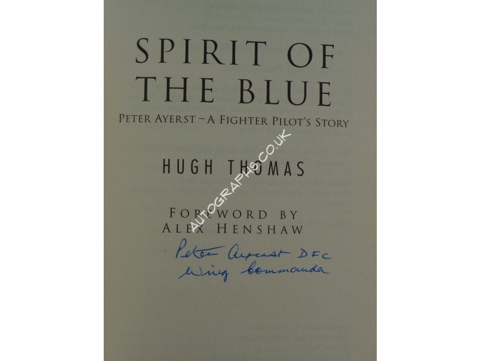 WW2 Peter Ayerst authentic genuine signed autograph book. COA UACC