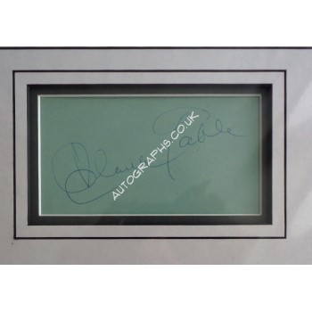 Clark Gable genuine authentic signed autograph display. COA UACC