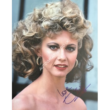 Olivia Newton John Signed 14x11 Photograph Grease. COA UACC