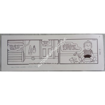 The Perishers original artwork cartoon authentic signed genuine 2. COA UACC