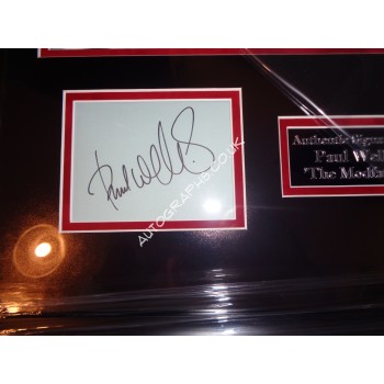 Paul Weller Jam music signed genuine signature autograph display. COA UACC