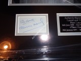 Laurel and Hardy signed genuine signature autograph display. COA UACC